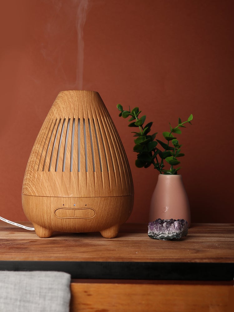 Aroma Diffuser Light Wood Cone Cosmic
