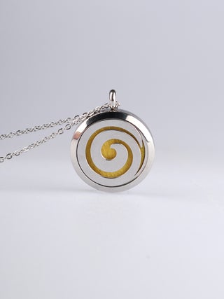 Aroma Pendant Koru silver