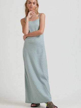 Billy - Hemp Check Maxi Dress
