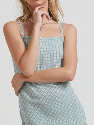 Billy - Hemp Check Maxi Dress