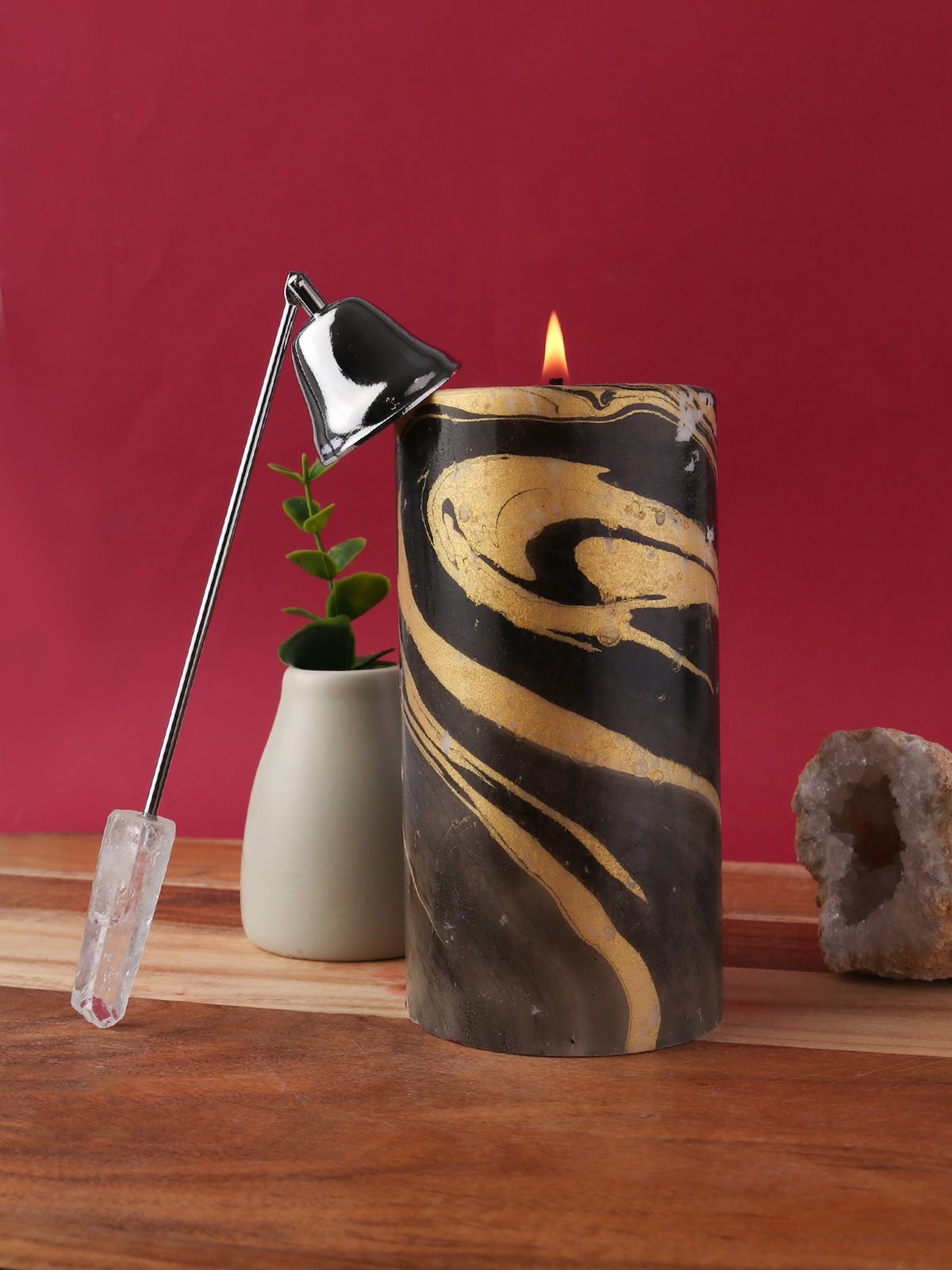 Candle Snuffer Silver Cosmic