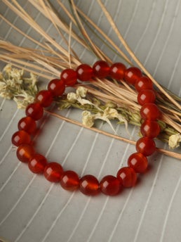 Crystal Bead Bracelet Carnelian Cosmic - Main Image