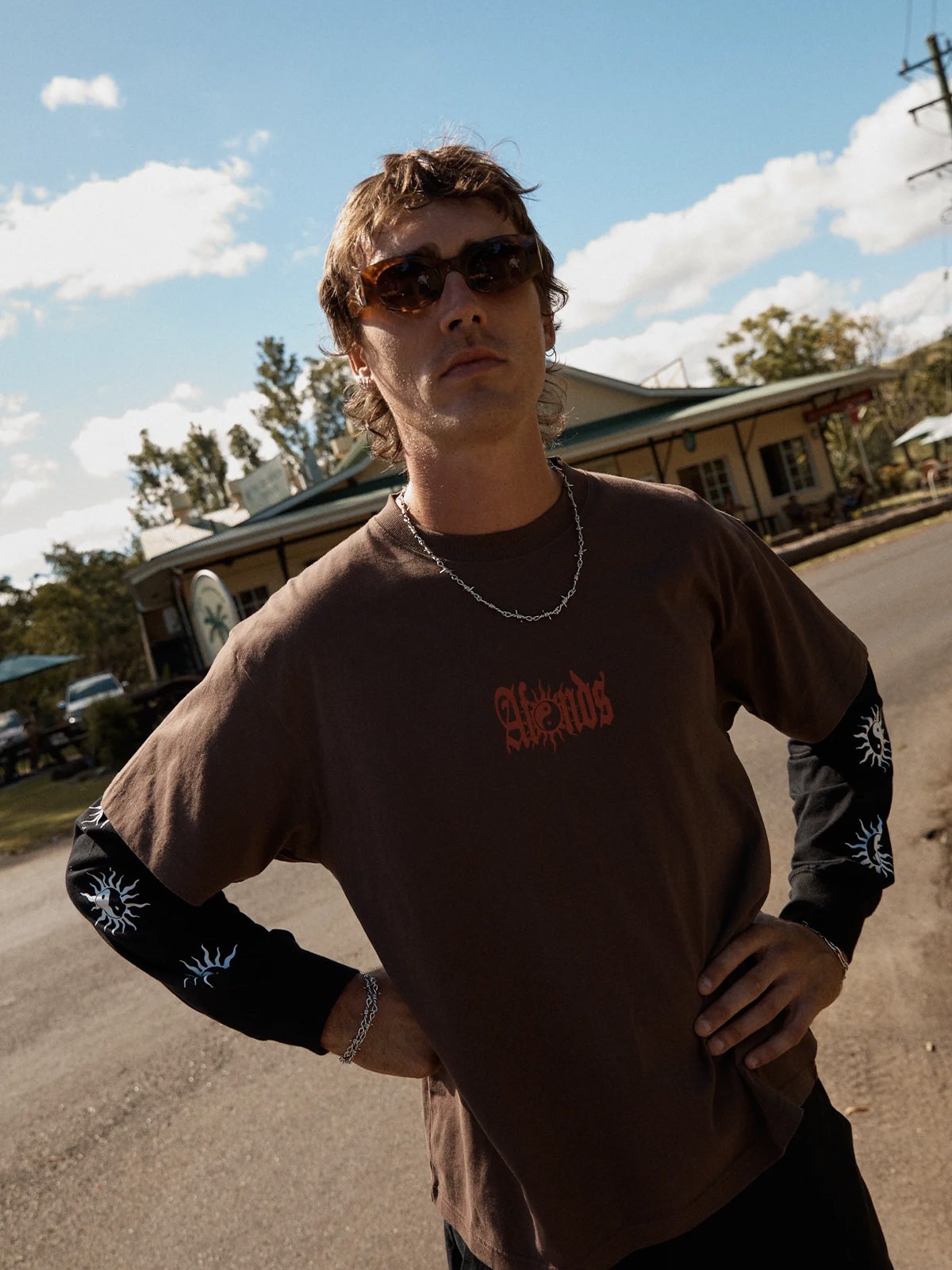 Double Trouble - Recycled Layered Boxy Tee | Cosmic