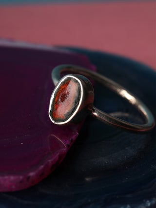 Geode Sterling Silver Ring