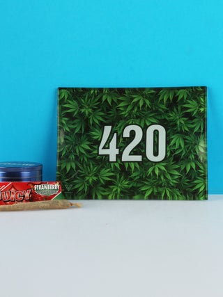 Glass Tray:Small - 420 Green