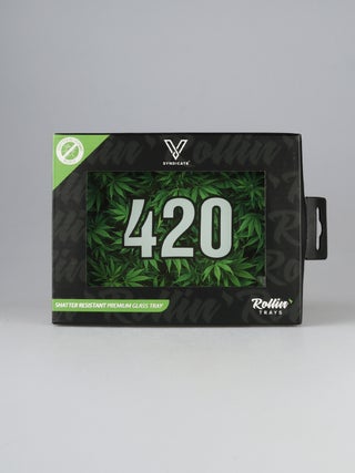 Glass Tray:Small - 420 Green