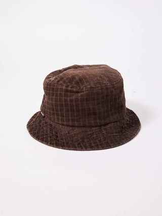 Kaia - Hemp Check Corduroy Bucket Hat