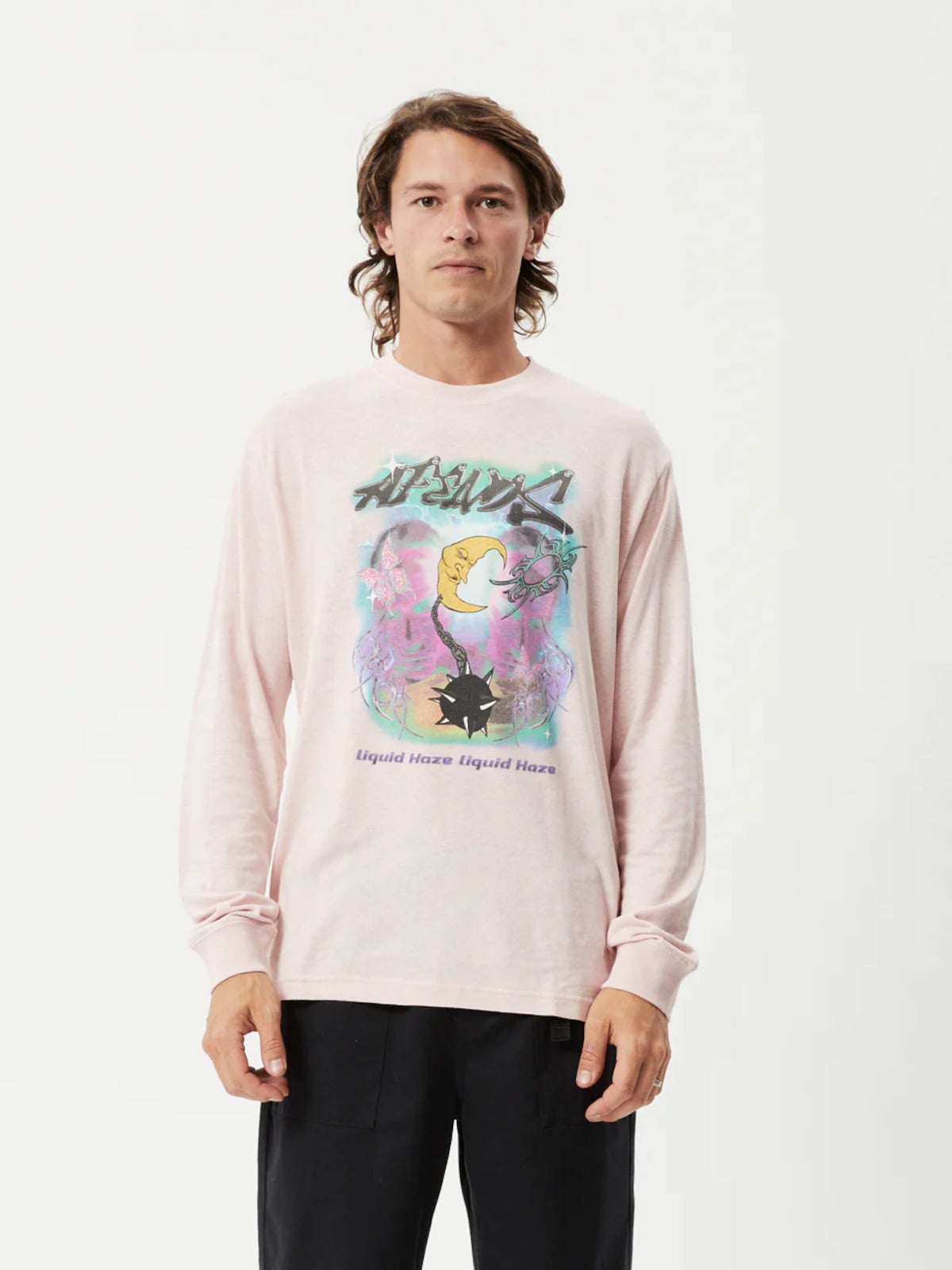 Liquid Haze - Hemp Long Sleeve Graphic T-shirt | Cosmic