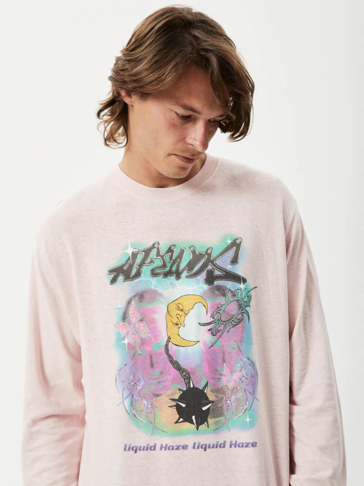 Liquid Haze - Hemp Long Sleeve Graphic T-shirt | Cosmic