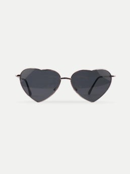 Love Heart Sunglasses Black Cosmic