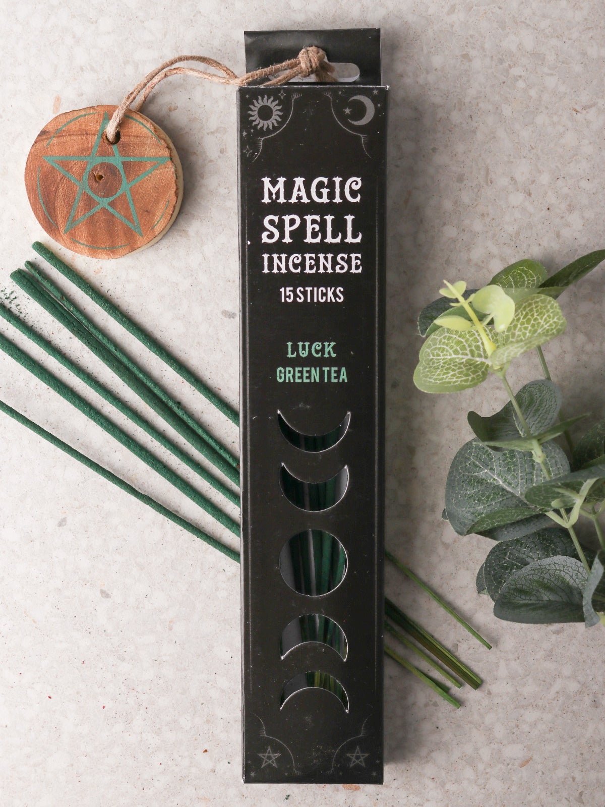 Magic Spell Incense Sticks Green Tea Luck Cosmic