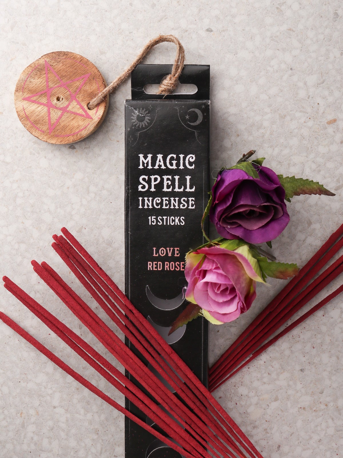 Magic Spell Incense Sticks Red Rose Love Cosmic