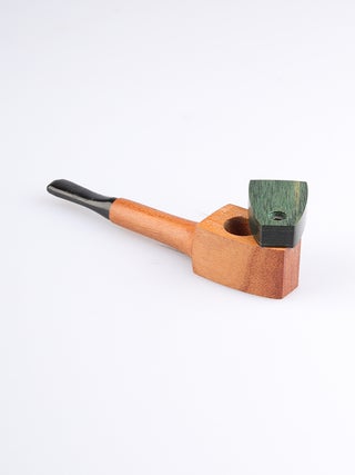 Malachitey Twist Lid Pipe