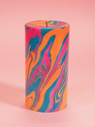 Marble Pillar Candle