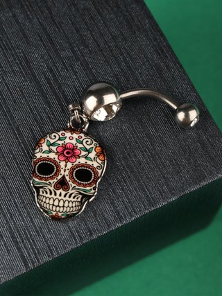 Navel-1.6x11.2mm Sugar Skull