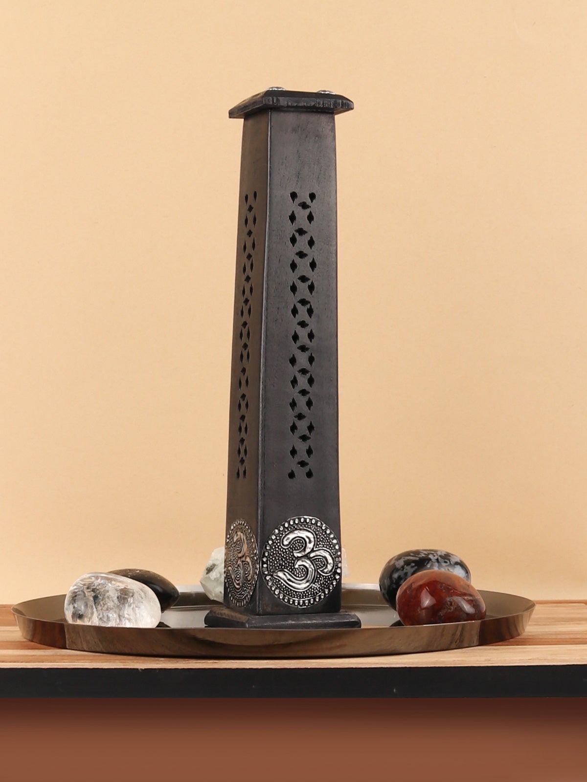 Om Incense Tower Black 12 Cosmic