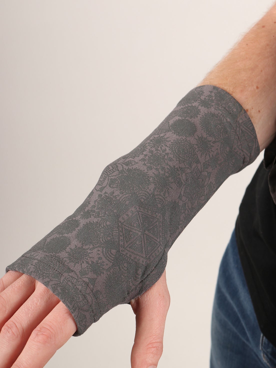 Organic Cotton Fleece Arm Warmers Cosmic