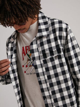Overtime- Unisex Gingham Jacket