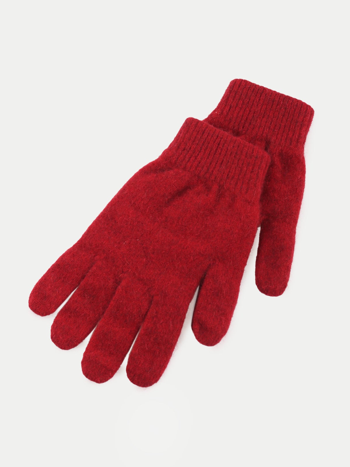Possum Merino Gloves - Berry
