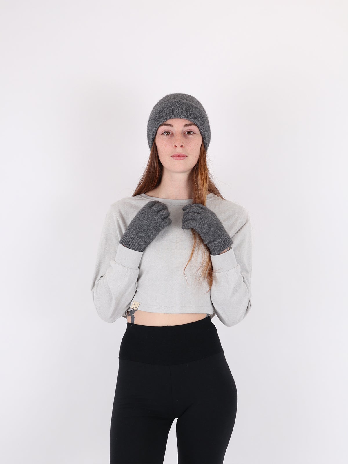Possum Merino Gloves - Silver