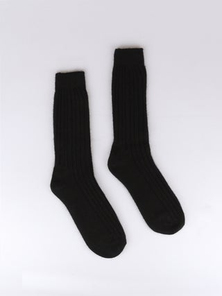 Possum Merino Rib Plain Socks