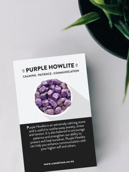 Purple Howlite Tumbled Cosmic