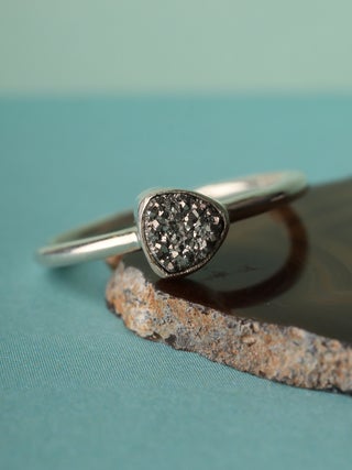 Pyrite Sterling Silver Ring
