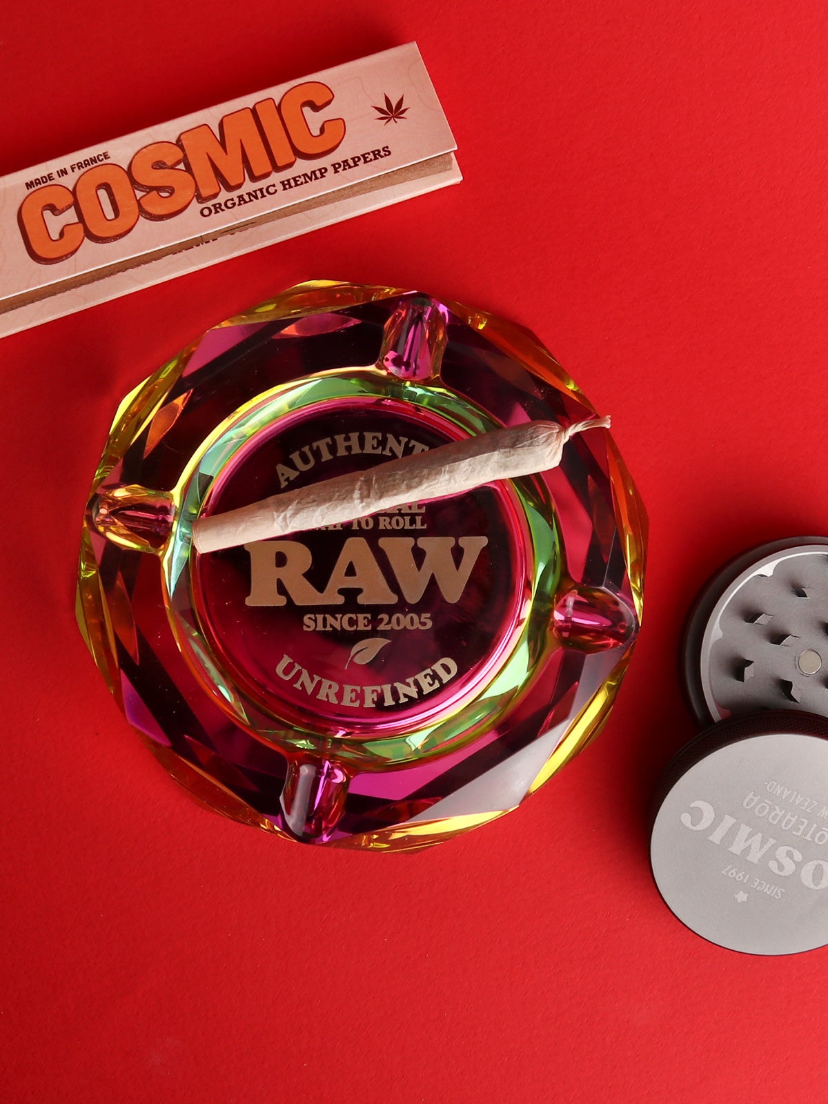 Raw Glass Ashtray Cosmic