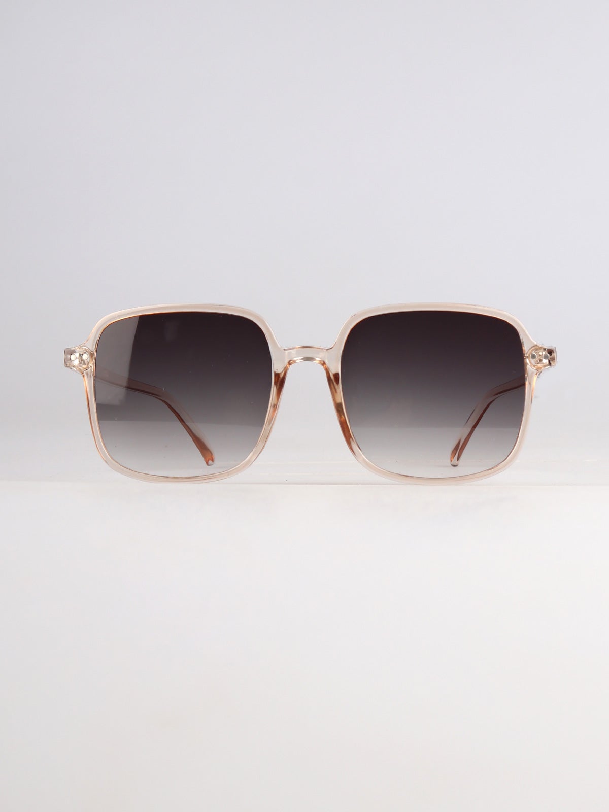 Retro Square Oversized Sunglasses Champagne Cosmic