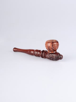 Rosewood Pipe Carved