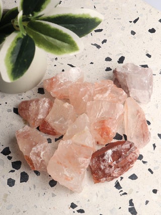 Rough Fire Quartz Pieces