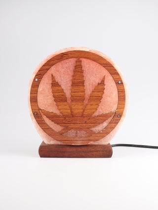 Salt Lamp Wood Sheet Leaf