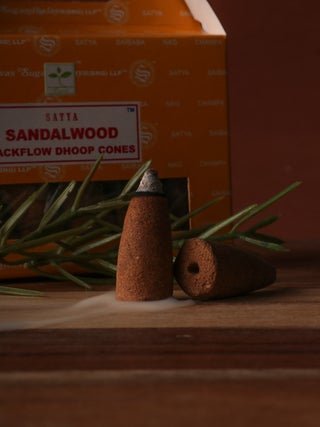Satya Sandalwood Backflow Cones 24pcs