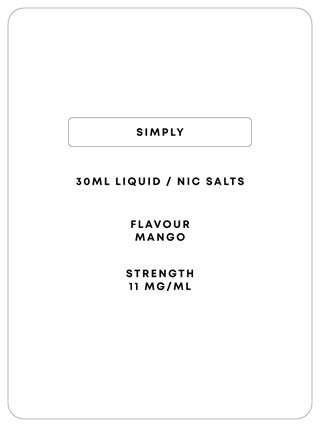 Simply Mango 30mL Nic Salts