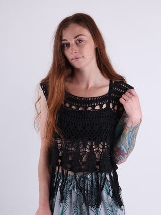 Sleeveless Crochet Top