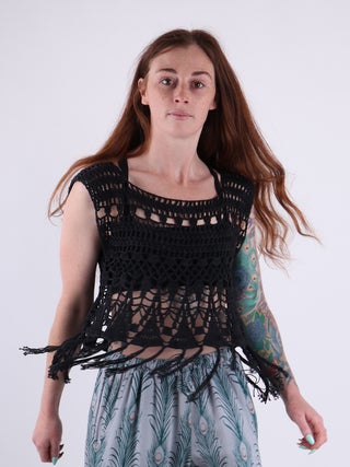 Sleeveless Crochet Top