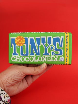 Tony's Chocolonely Dark Chocolate Almond Sea Salt 51% 180g