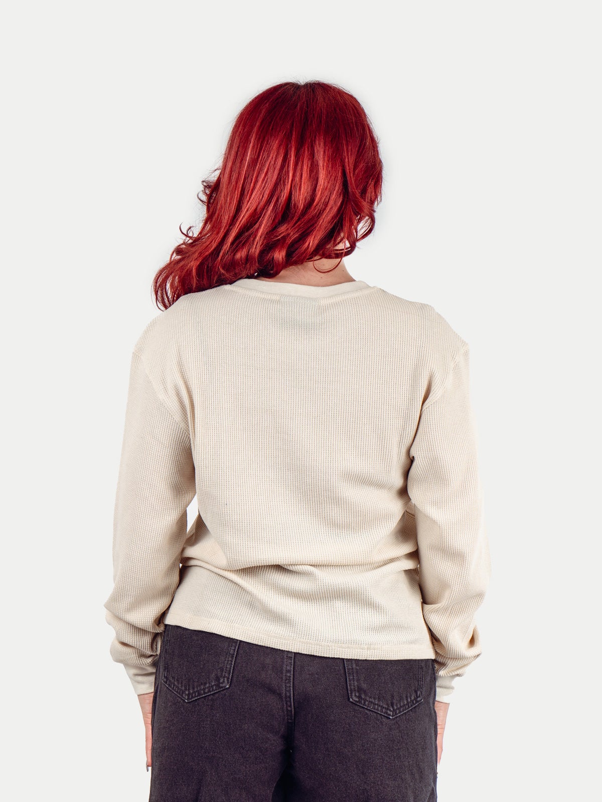 【BREATH】 NATURAL BORN WAFFLE LS TEE NATURAL BORN WAFFLE LS TEE / BLACK – BREATH - サイズ 着丈
