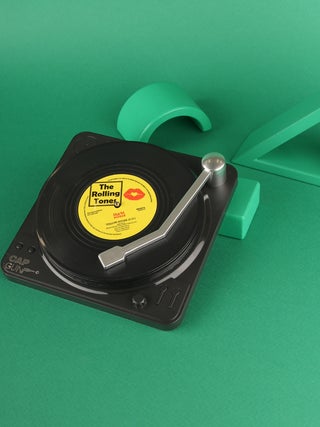 Vinyl Coasters 6 pcs with Record Player Holder