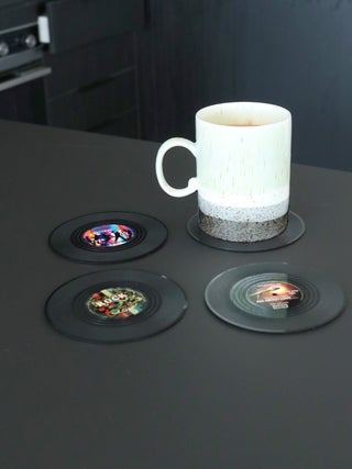 Vinyl Coasters Set of 4