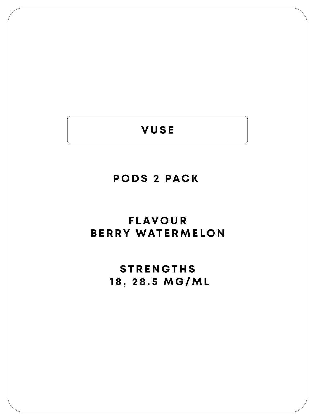 Vuse 2 Pod - Berry Watermelon - Classic