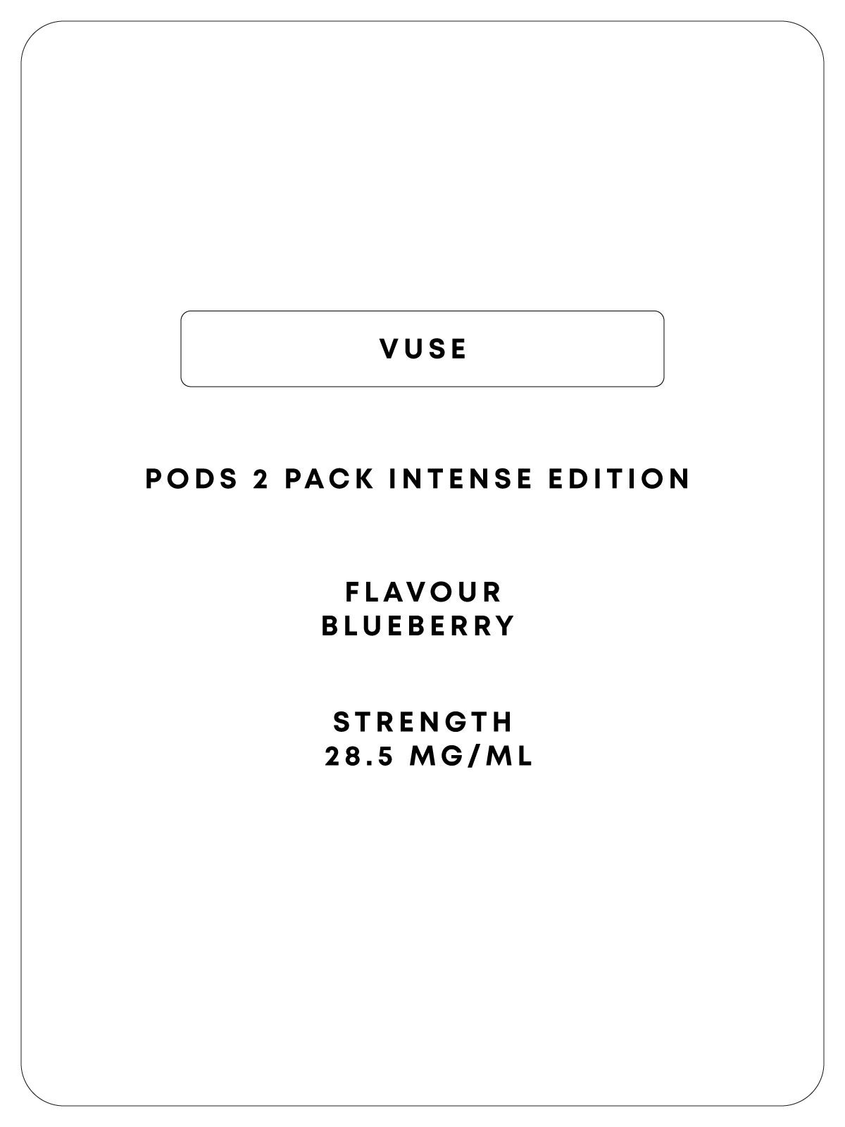 Vuse 2 Pod - Blueberry - Intense