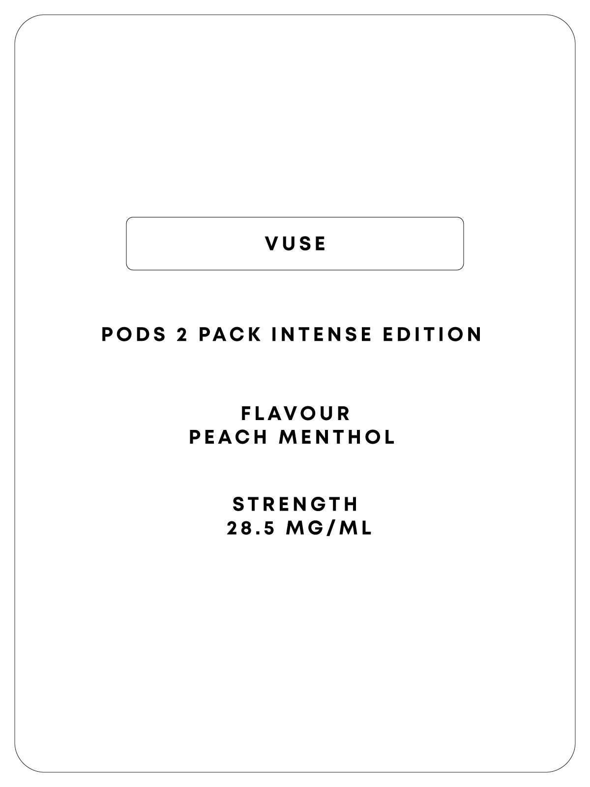 Vuse 2 Pod - Peach Menthol - Intense