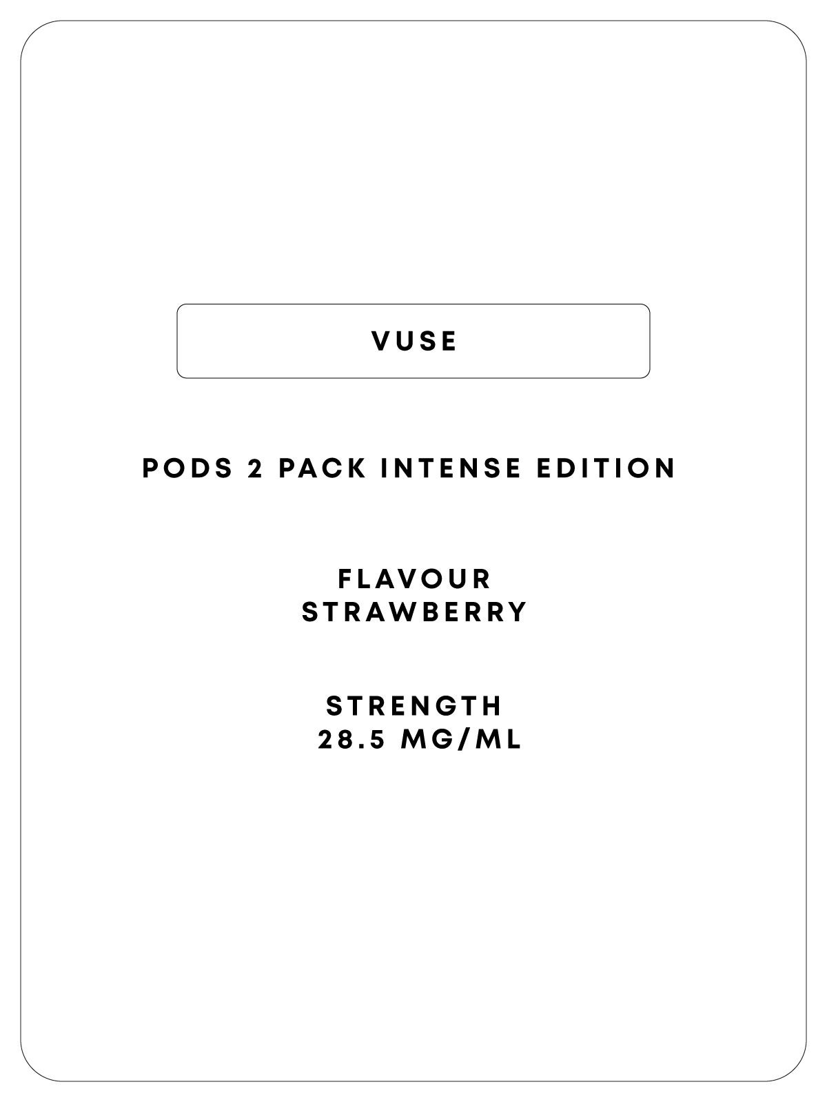 Vuse 2 Pod - Strawberry - Intense