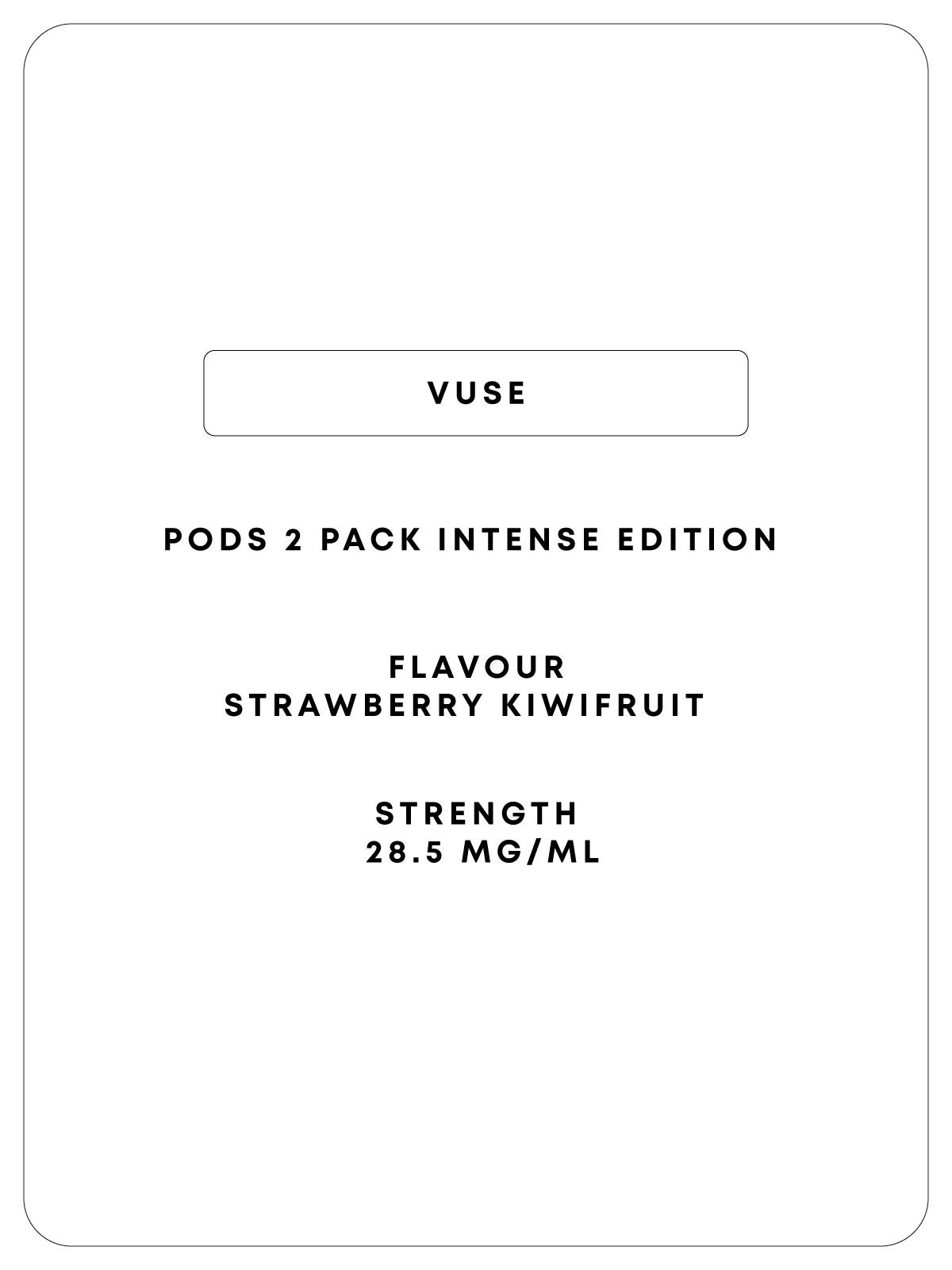 Vuse 2 Pod - Strawberry Kiwifruit - Intense