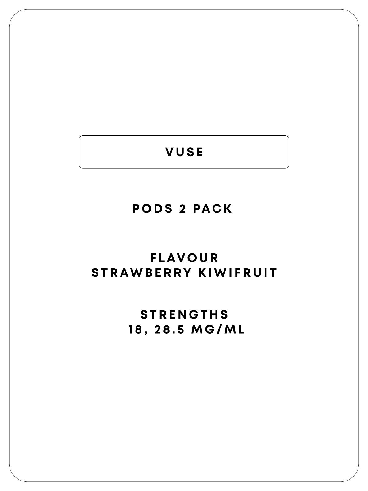 Vuse 2 Pod - Strawberry Kiwifruit - Classic