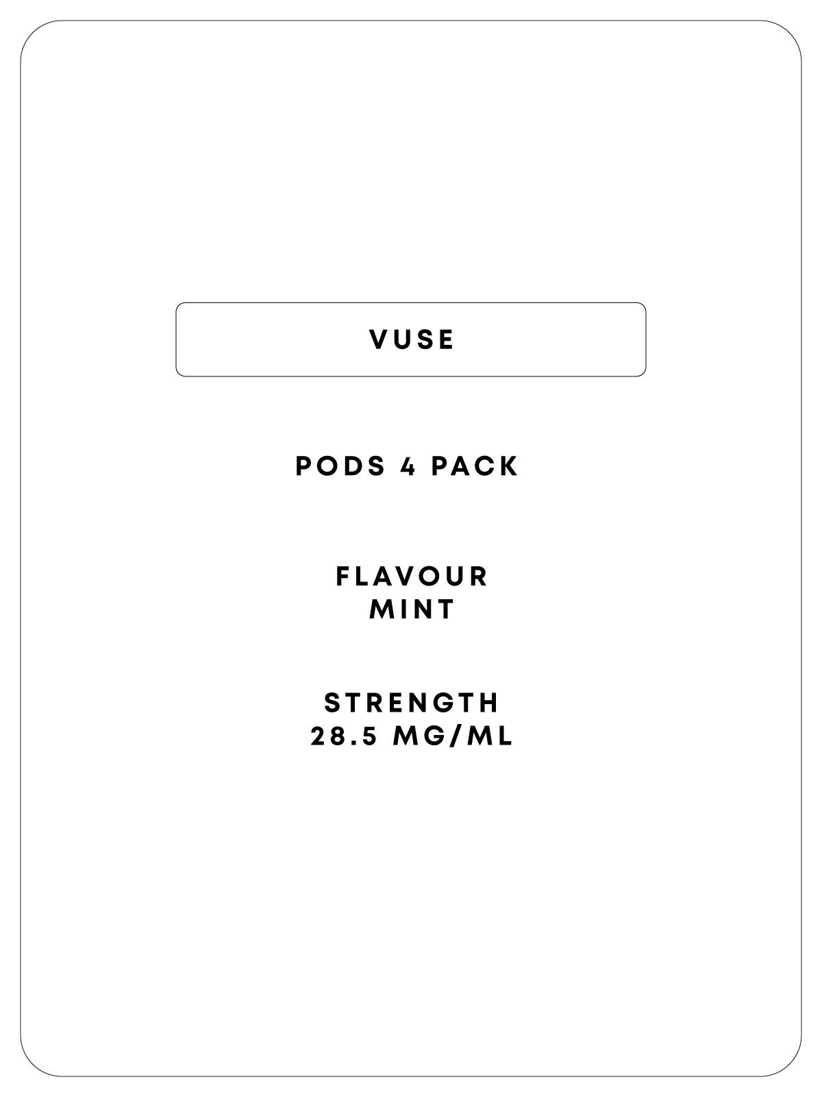 Vuse 4 Pod - Mint - Classic