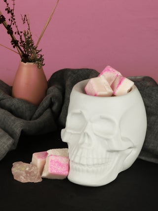 White Skull Oil Burner