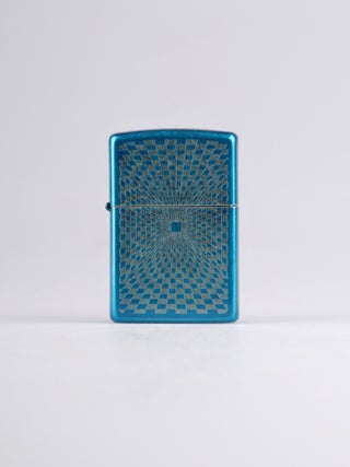 Zippo Cerulean Chess Swirl